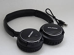 Навушники бездротові Bluetooth Atlanfa AT-7612 (MP3 + FM)