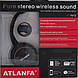 Навушники бездротові Bluetooth Atlanfa AT-7612 (MP3 + FM), фото 10
