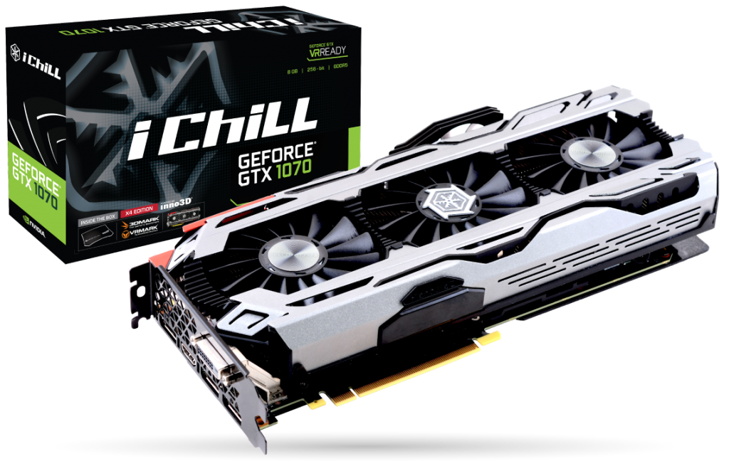 Відеокарта Inno3D GeForce GTX 1070 X4 iChill (C107V4-1SDN-P5DNX)