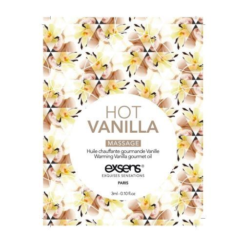 Зігрівальна масажна олія з ароматом ванілі EXSENS Hot Vanilla, 3 мл.