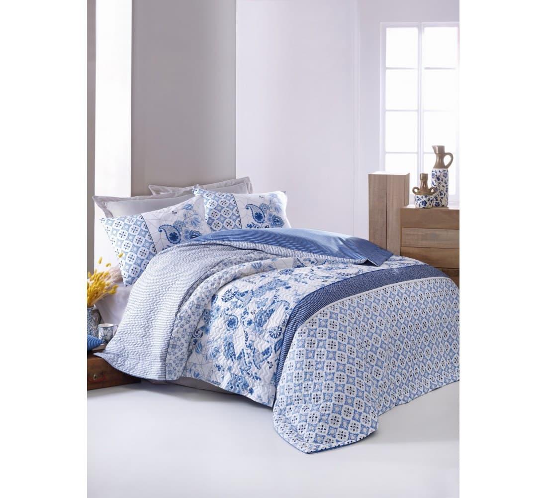 Постільна білизна зі стьобаним підковдрами Cotton Box MILO двоспальний — євро