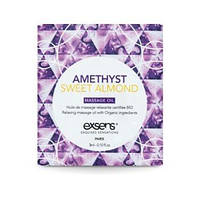 Расслабляющее массажное масло с аметистом EXSENS Amethyst Sweet Almond, 3 мл.