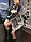 Довга хутряна шуба жилетка Ніка з штучного еко - хутра чорнобурки L, XL, фото 6