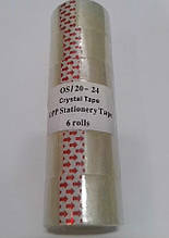 Скотч канцелярський, шир. 2.5 см (6 шт. в пакованні)