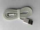 Кабель Xiaomi ZMI USB - Micro-USB / плоский / 1 м / AL600 Білий (AL600) 1129P, фото 6