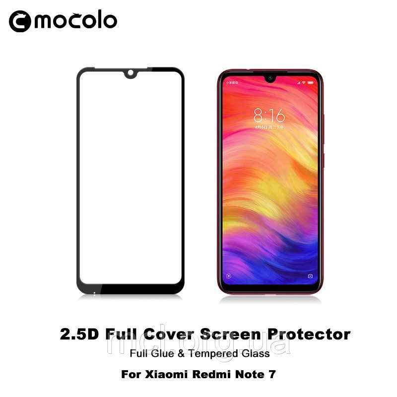 Захисне скло Mocolo Xiaomi Redmi Note 7 (Black) - Full Glue, фото 1