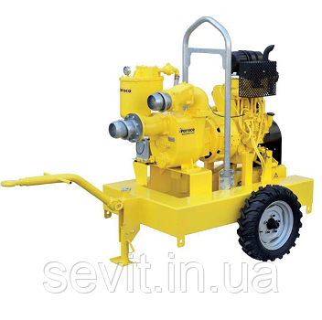 Дизельна мотопомпа ECOMATIC JD 4-250 G10 FVM06 TRAILER, фото 1
