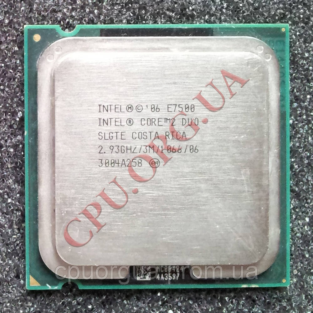 Процесор Intel Core 2 Duo E7500 2,93 GHz/3M/1066 LGA775 (SLGTE)