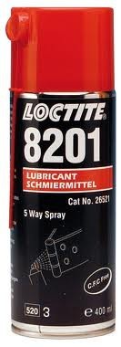 Універсальне мастило Loctite 8201 (Локтайт 8201) – 5-ти цільової спрей, t-20°/+120°С, 400 мл.