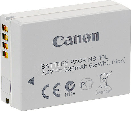 Dilux - Canon NB-10L 7,4V 920mah Li-ion аккумуляторная батарея к фотокамере - фото 2 - id-p81021952