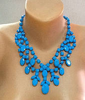 Кольє синє велике