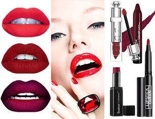 Помади, бальзам для губ, олівці для губ