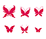 Вінілові наклейки Метелики набір на стіну самоклеючі метелики, метелики (декоративна плівка оракал) матова, фото 4