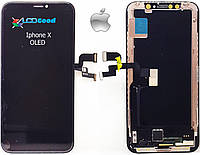 Модуль ( дисплей + сенсор + рамка) Iphone X soft OLED чорний