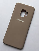 Силиконовый чехол Silicon cover для Samsung Galaxy S9, g960, Пудра