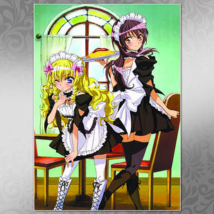 Плакат А4  Аніме Class President Is A Maid 004