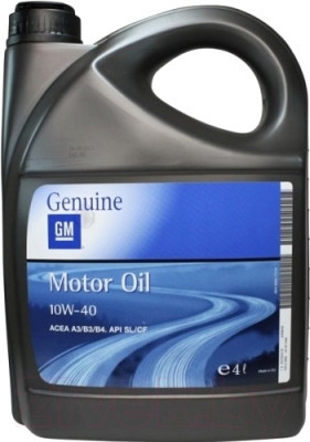 GM MOTOR OIL SEMI SYNTHETIC 10W-40 4Л МАСЛО МОТОРНЕ ПОЛУСИНТЕТИЧНЕ