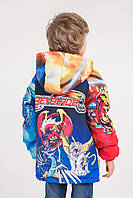 Куртка на хлопчика 140 зростання весна-осінь із принтом "Бейблейд"