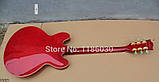 Електрогітара Gibson ES 335 Bigsby Red China, фото 6