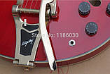 Електрогітара Gibson ES 335 Bigsby Red China, фото 3