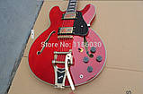 Електрогітара Gibson ES 335 Bigsby Red China, фото 4