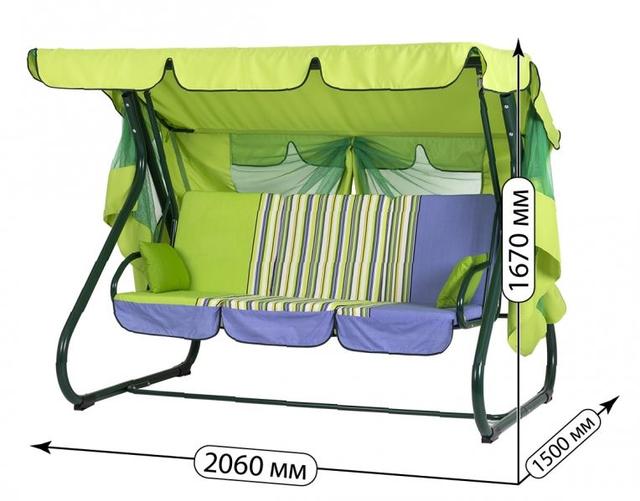 Качели Вилла (Бязь, Хамелеон) фото 4 Качели Вилла (Бязь, Хамелеон) фото 4