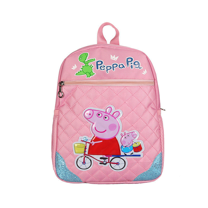 Рюкзак школьный для девочки розовый с рисунком Peppa Pig, фото 1