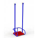 Дитяча колиска металева з дерев'яним сидінням, фото 2