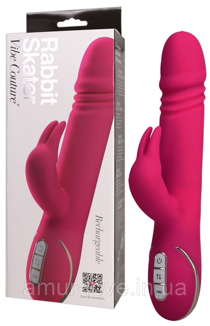 Hi-tech вибратор Rabbit Skater Vibrator mit Klitorisreizer, фото 1