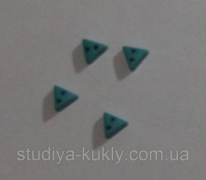 Гудзики для ляльок міні, трикутник, №10Ф, фото 1