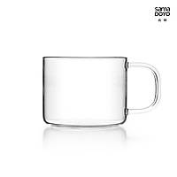 Чашки кружки для чаю та кави скляні Samadoyo CP-02, 150 мл, 2 шт