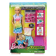 Кукла Барби Дизайнер цветной штамп - раскраска одежды