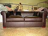Шкіряний диван у кабінет, фото 3