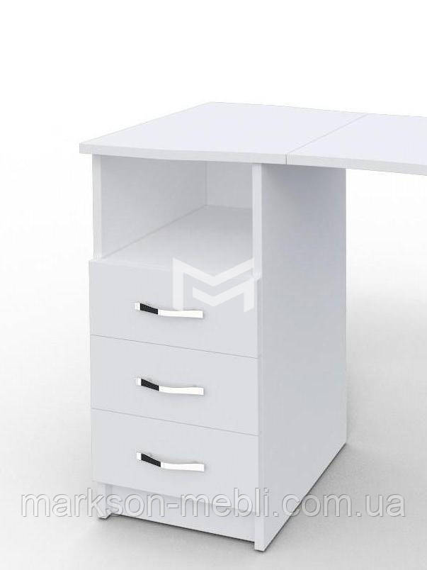 Маникюрный стол M100 "Эстет" белый c выдвижными ящиками - фото 2 - id-p202544706