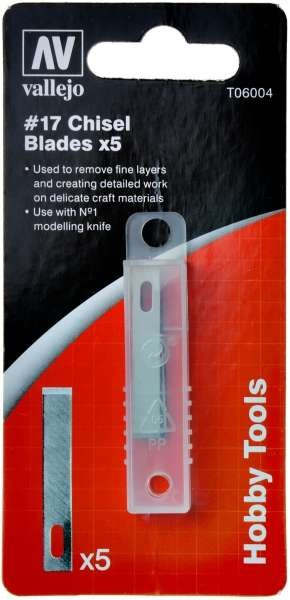 Зусинильні леза No17 (5 штук). VALLEJO T06004