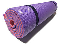 Килимок туристичний двошаровий похідний каремат 1800х600х10мм, фіолетовий/рожевий