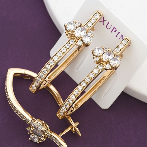 Сережки Xuping під золото, фото 1