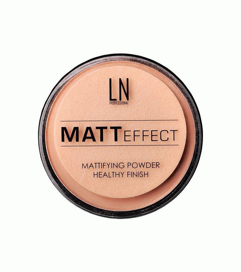 Пудра матуюча для обличчя LN Professional Matt Effect №102 середньо бежевий, ЛН Профешнл 12г