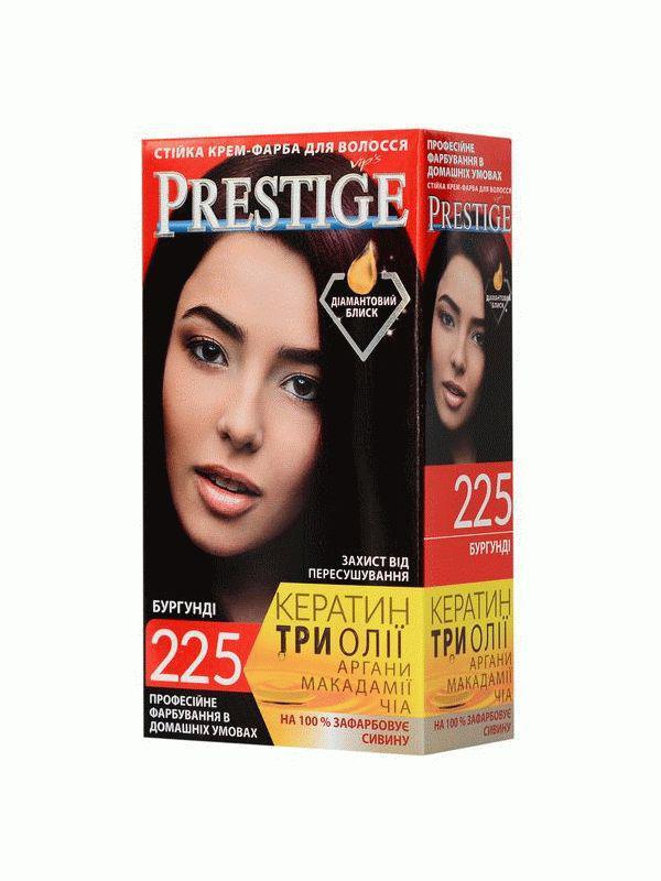 Стійка крем фарба для волосся Prestige 225 Бургунд, Престиж 115 мл