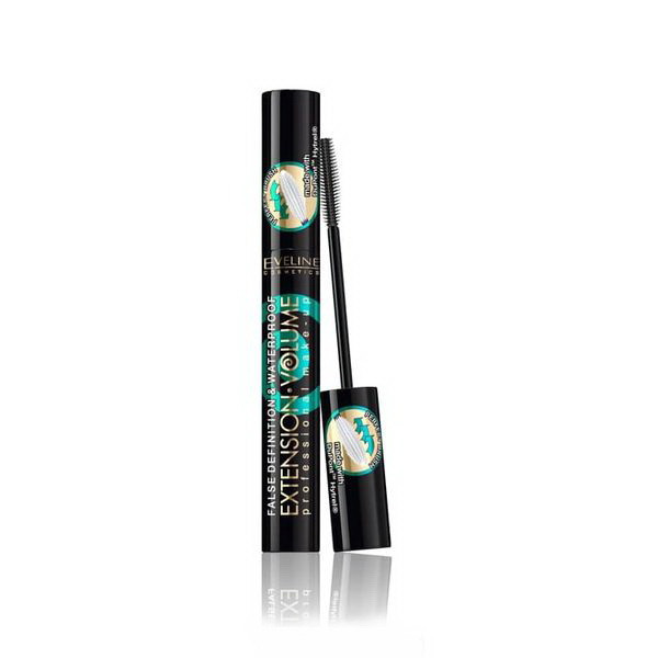 Туш для вій водостійка Eveline Cosmetics Extension Volume 4D 10 мл