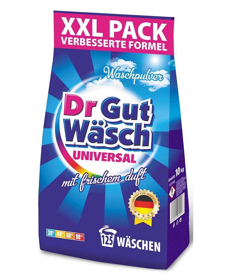 Універсальний пральний порошок Dr. Gut Wasch Universal, 10 кг Доктор Гут Вош  (125 пр)