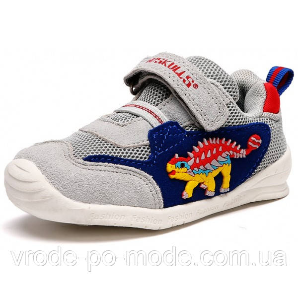 Дитячі повітропроникні 3D кросівки «Dinosoles» ANKILOZAVR, для малюків, не блимають