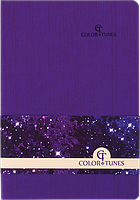 Блокнот діловий COLOR TUNES А5, 96арк., клітка, обкладинка-штучна шкіра, фіолетовий