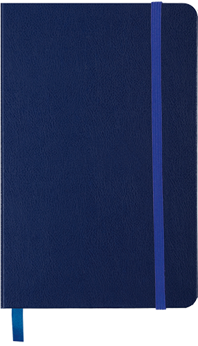 Блокнот діловий STRONG LOGO2U 125х195мм, 80л., клітинка, темно-синій