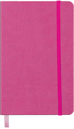 Блокнот діловий STRONG LOGO2U 125х195мм, 80л., клітка, рожевий