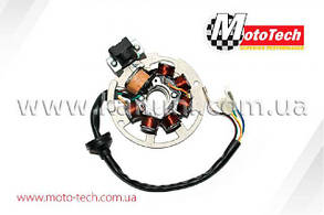 Статор генератора на скутер Yamaha Jog 3KJ (6+1 котушок) Mototech
