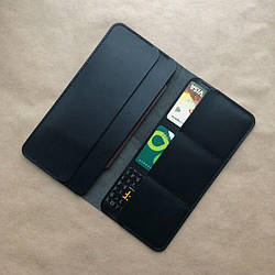 Шкіряний портмоне "Billfold" ручної роботи, натуральна шкіра, на кнопках магнітах, клатч, гаманець