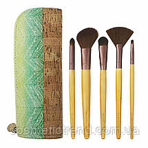 Набір пензлів для макіяжу EcoTools Six Piece Day-To-Night Set 1272 (5 пензлів + косметичка/клатч), фото 3