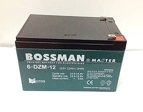 Свинцево-кислотний акумулятор для електровелосипедів 12 V 12 Ah Bossman-Master 6DZM12