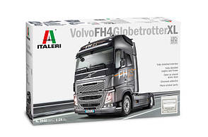 VOLVO FH4 GLOBETROTTER XL. Збірна модель автомобіля тягача в масштабі 1/24. ITALERI 3940